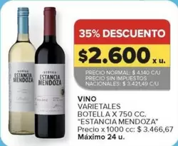 Estancia Mendoza - VINO VARIETALES