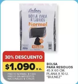 X$ - BOLSA PARA RESIDUOS