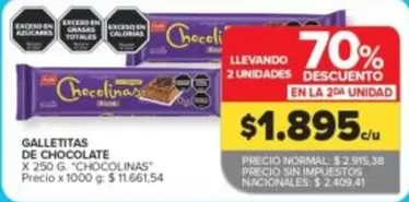 chocolinas - GALLETITAS DE CHOCOLATE