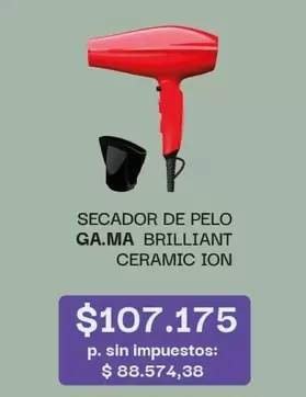 GAMA - BRILLIANT CERAMIC ION SECADOR DE PELO