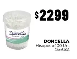 Doncella - Hisopos x 100 Un. Cód:6408