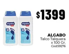 Algabo - Talco Talquera x 100 Gr. Cód:59276