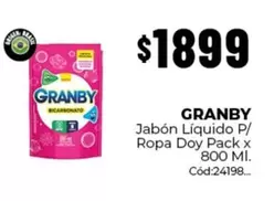 Granby - Jabón Líquido P/ Ropa Doy Pack