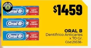Oral-B - Dentifrico Anticaries x 70 Gr. Cód.29338-