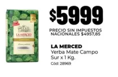 La Merced - Yerba Mate Campo Sur x 1 Kg.