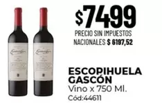 X$ - Vino x 750 Ml. Cód:44611