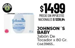 Johnson's - Jabón De Tocador x 80 Gr. Cód:39855