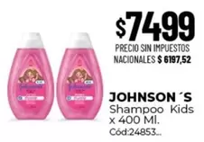 Johnson's - Shampoo Kids x 400 Ml. Cód:24853