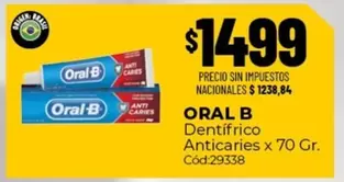 Oral-B - Dentífrico Anticaries Cód:29338