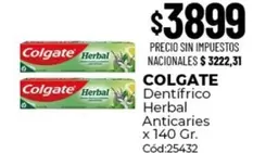 Colgate - Dentífrico Herbal Anticaries