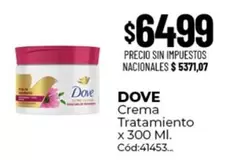 Dove - Crema Tratamiento x 300 Ml. Cód:41453