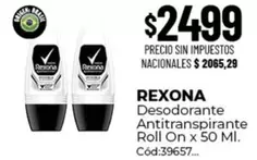 Rexona - Desodorante Antitranspirante Roll On