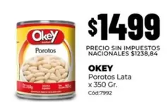 Okey - Porotos Lata x 350 Gr.