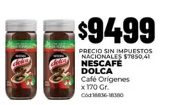 Nescafé - NESCAFÉ DOLCA Café Orígenes x 170 Gr. Cód:18836-18380