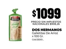 Dos Hermanos - Galletitas De Arroz
