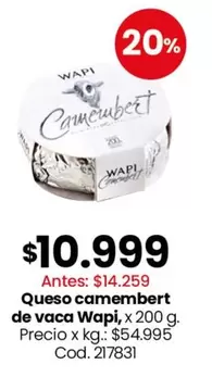 X$ - Queso camembert