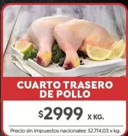 X$ - CUARTO TRASERO DE POLLO