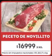 X$ - PECETO DE NOVILLITO