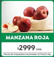 X$ - MANZANA ROJA