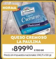 La paulina - Queso Cremoso
