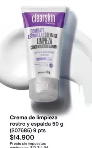 Máxima - Crema de limpieza rostro y espalda