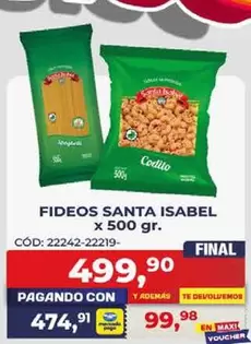 Santa Isabel - FIDEOS