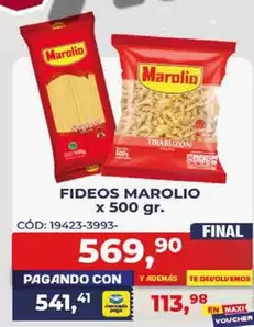 Marolio - FIDEOS MAROLIO x 500 gr.