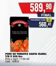 Santa Isabel - PURE DE TOMATES
