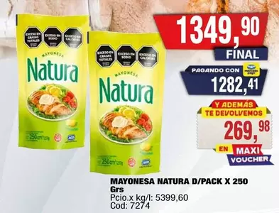 Natura - MAYONESA D/PACK