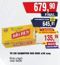 Big Ben - TE EN SAQUITOS