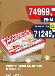 Mantecol - POSTRE MANI MANTECOL