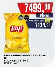 Lay's - PAPAS FRITAS SNACK