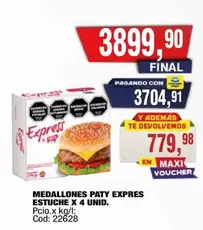 Paty - MEDALLONES PATY EXPRESS ESTUCHE X 4 UNID. Cod: 22628