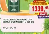 Off - REPENTE AEROSOL OFF EXTRA DURACCION x 165 CC Cod: 2587