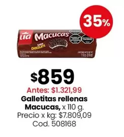 Macucas - Galletitas rellenas