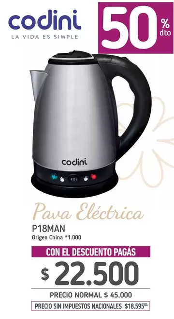 Codini - Pava Eléctrica P18MAN