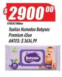 Babysec - Toallas Húmedas Premium