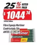 Mortimer - Fibra Esponja Cuadriculada