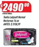 Ladysoft - Toalla  Normal Nocturnas