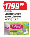 Ladysoft - Toalla Norm Dis Fem C/Aloe