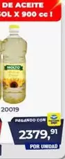 Molto - ACEITE GIRASOL X 900 cc