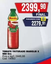 Marolio - TOMATE TRITURADO