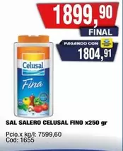 Celusal - SAL SALERO FINO x250 gr