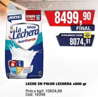 La Lechera - LECHE EN POLVO x800 gr