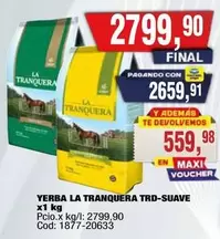 La Tranquera - YERBA LA TRANQUERA TRD-SUAVE
