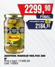 Marolio - ACEITUNA MAROLIO VDE.FCO 200 gr