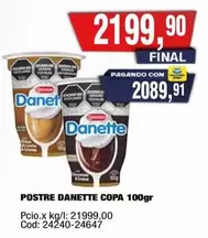 Danette - POSTRE DANETTE COPA 100gr