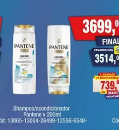 Pantene - Shampoo/acondicionador x 200ml Cód: 13065-13064-26499-12556-6548-