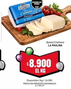 La paulina - Queso Cremoso