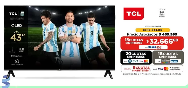 TCL - OLED 43" TV